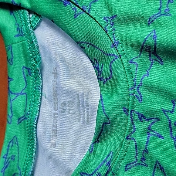 Amazon Essentials Green shark and Navy boys size 10. TWO Shirts. - Picture 8 of 9